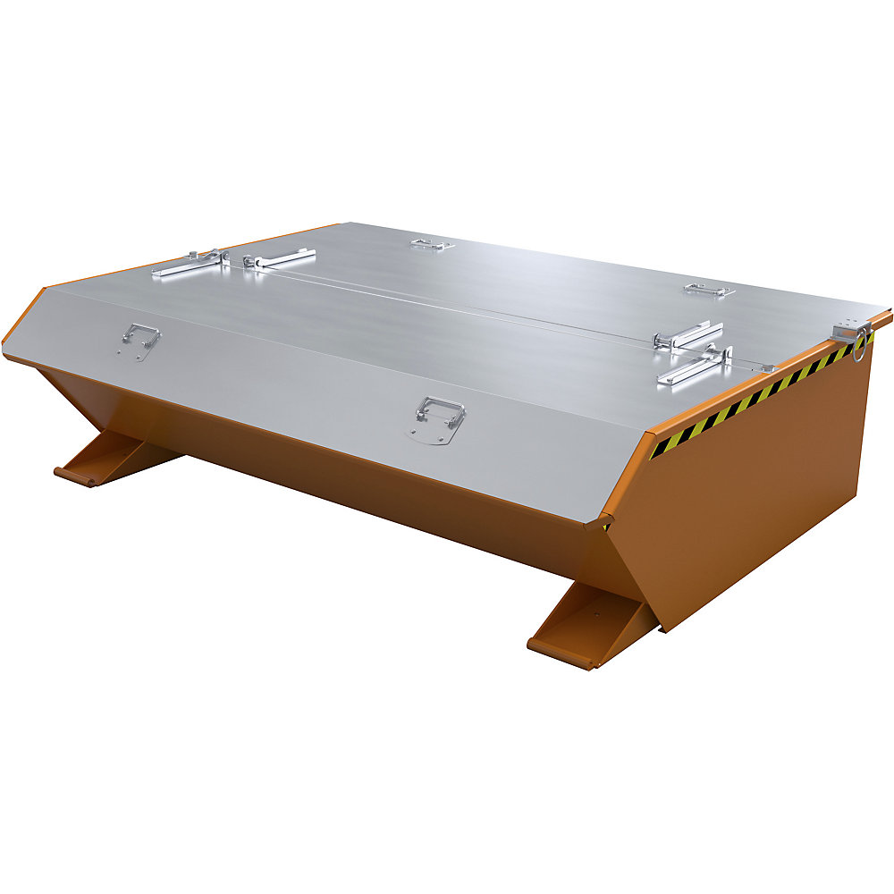 eurokraft pro Tipping Container Lid Galvanized 2