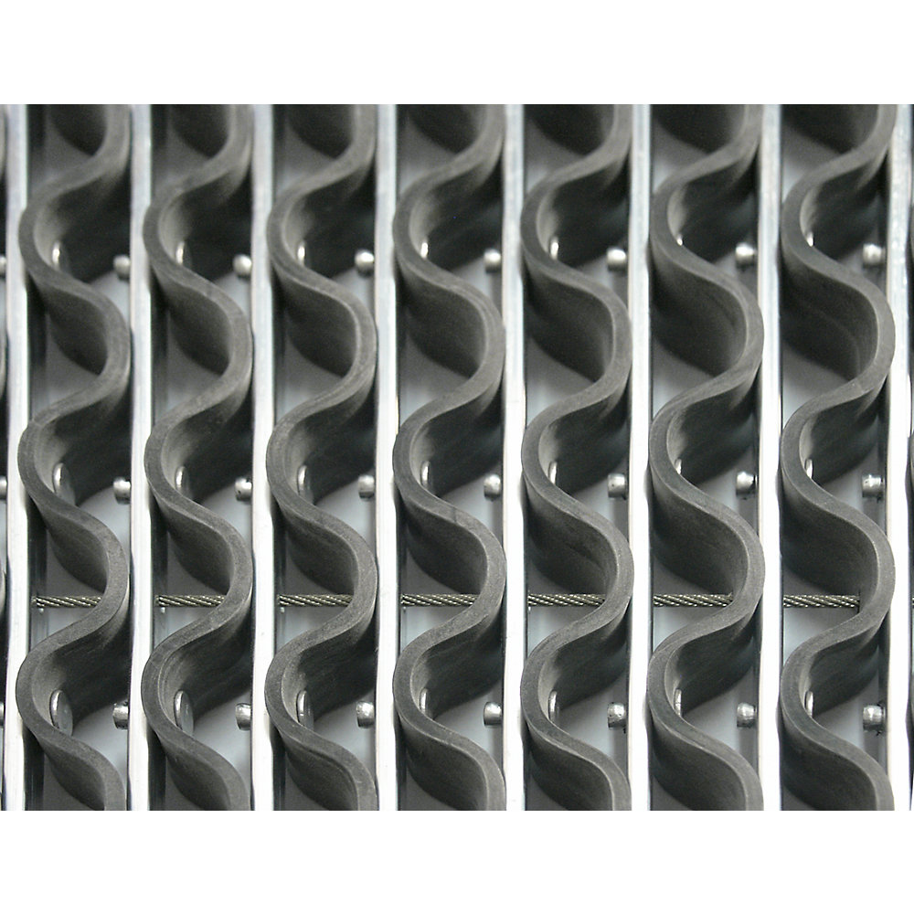 Alu-Schmutzfangsystem EAZYCARE WAVE, Gummi-Einlage, LxB 985 x 785 mm Miltex 2