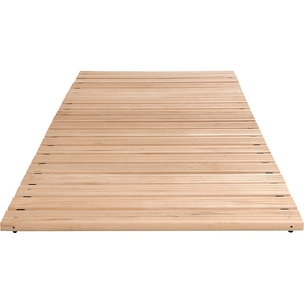Holzlaufrost Yoga, Buche hell, pro lfd. m, ohne Anschrägung, Breite 800 mm Miltex