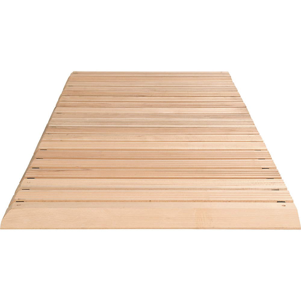 Holzlaufrost Yoga, Buche hell, pro lfd. m, mit Anschrägung an 3 Seiten, Breite 800 mm Miltex