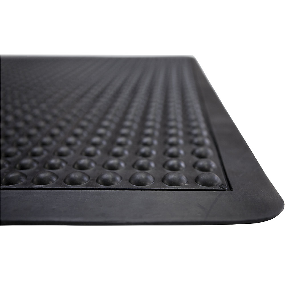 Anti-Ermüdungsmatte, schwarz genoppt, LxB 900 x 600 mm eurokraft basic 2
