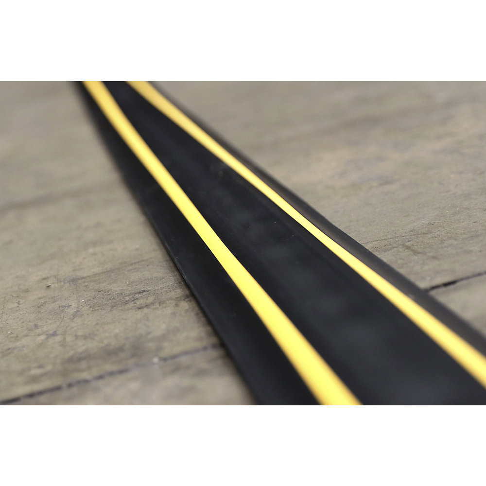 Kabelbrücke CABLEPRO, GP1Safety, schwarz / gelb, 1 Kanal, 14 x 7 mm, Länge 9 m COBA 2