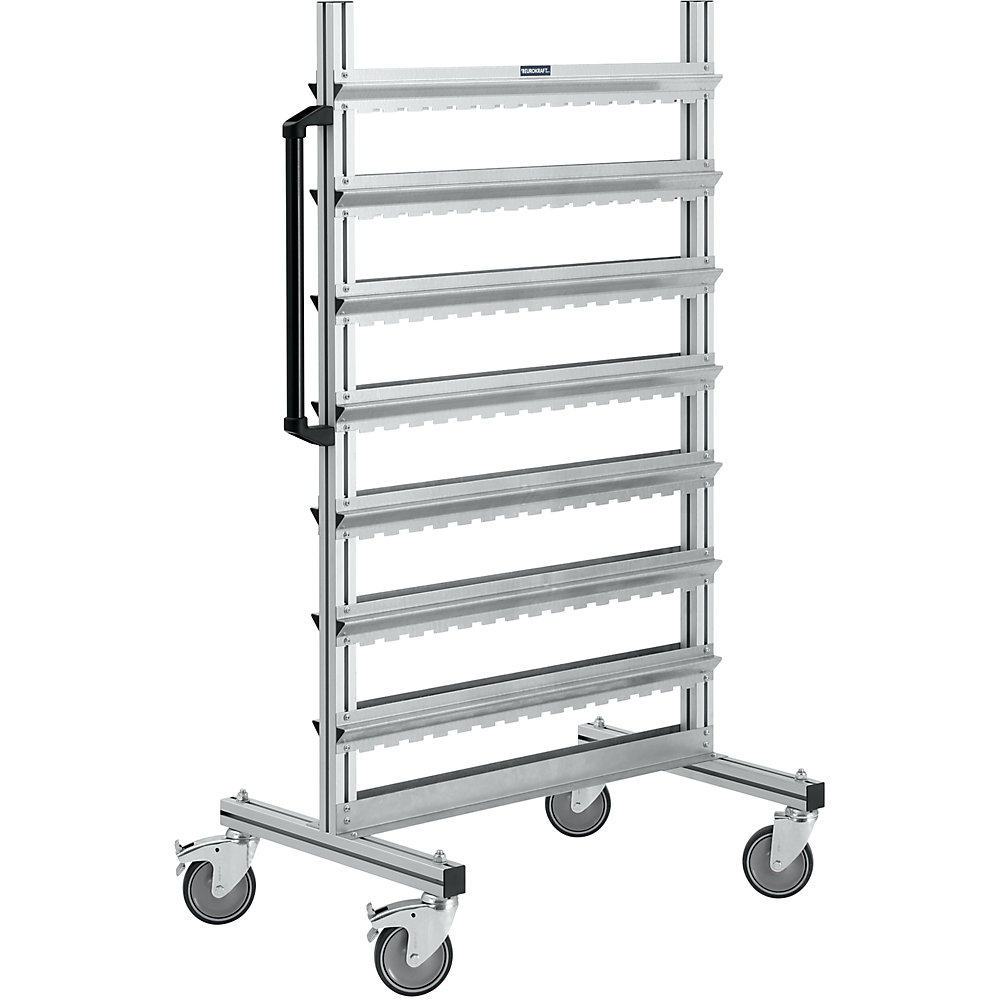 Rayonnage mobile et fixe en aluminium