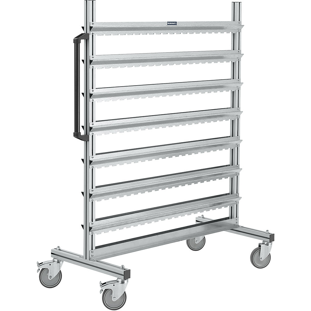 Rayonnage mobile et fixe en aluminium