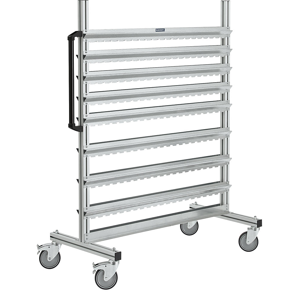 Rayonnage mobile et fixe en aluminium