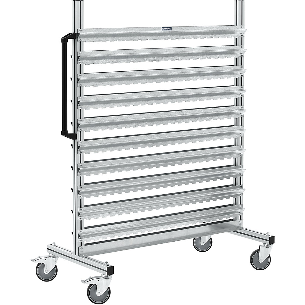 Rayonnage mobile et fixe en aluminium