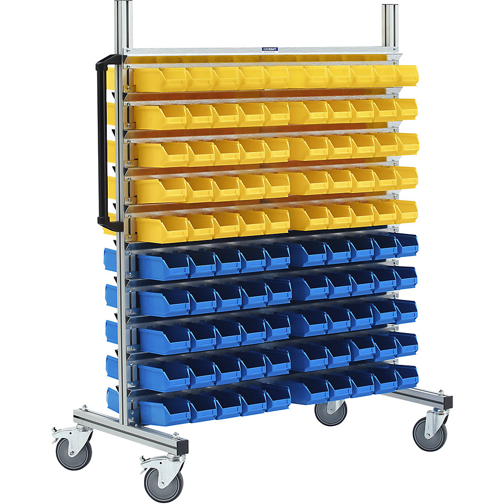 Rayonnage mobile en aluminium, version large