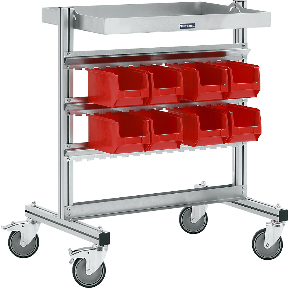 Rayonnage mobile et fixe en aluminium