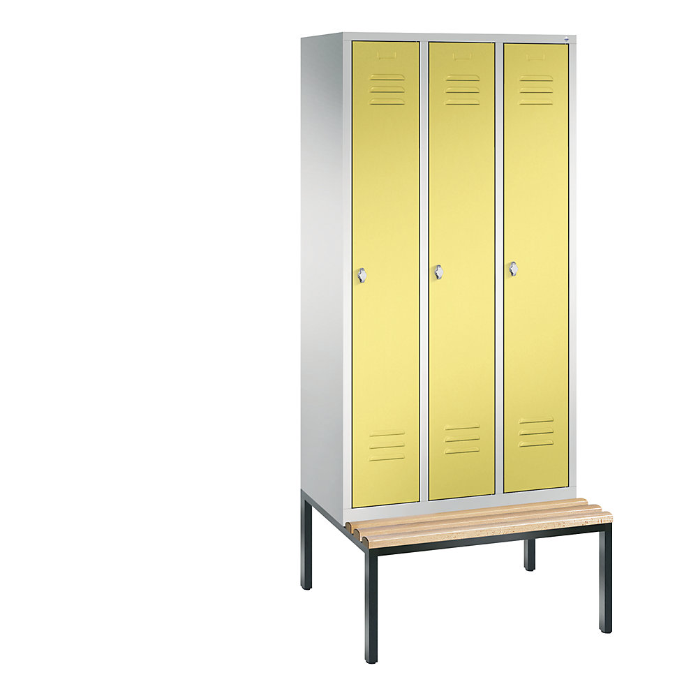 Vestiaire CLASSIC avec banc monté en dessous