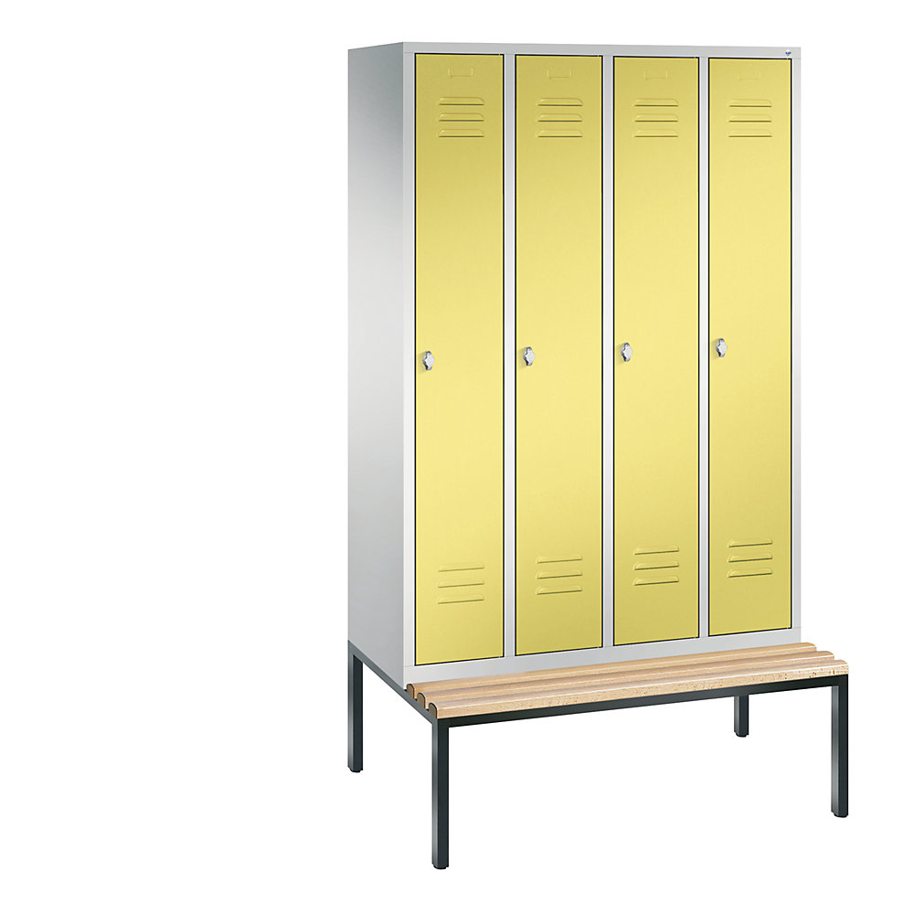 Vestiaire CLASSIC avec banc monté en dessous