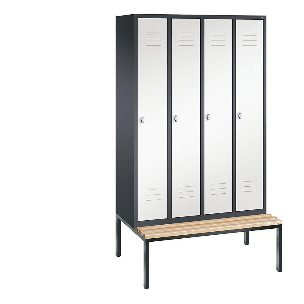 Vestiaire CLASSIC avec banc monté en dessous