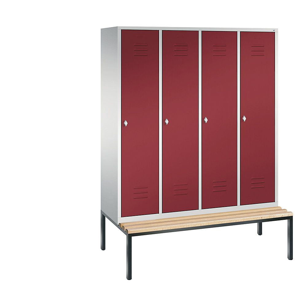 Vestiaire CLASSIC avec banc monté en dessous