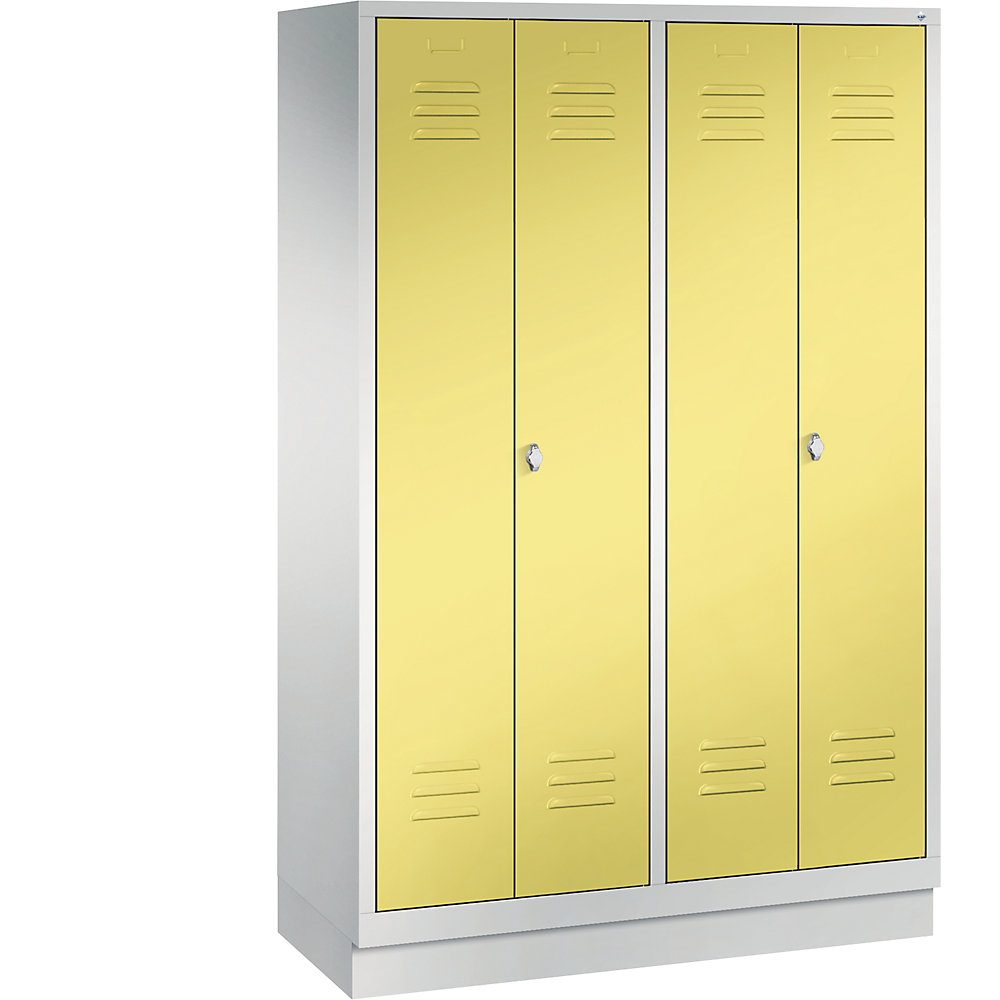 Vestiaire sur socle CLASSIC avec portes fermant l'une contre l'autre