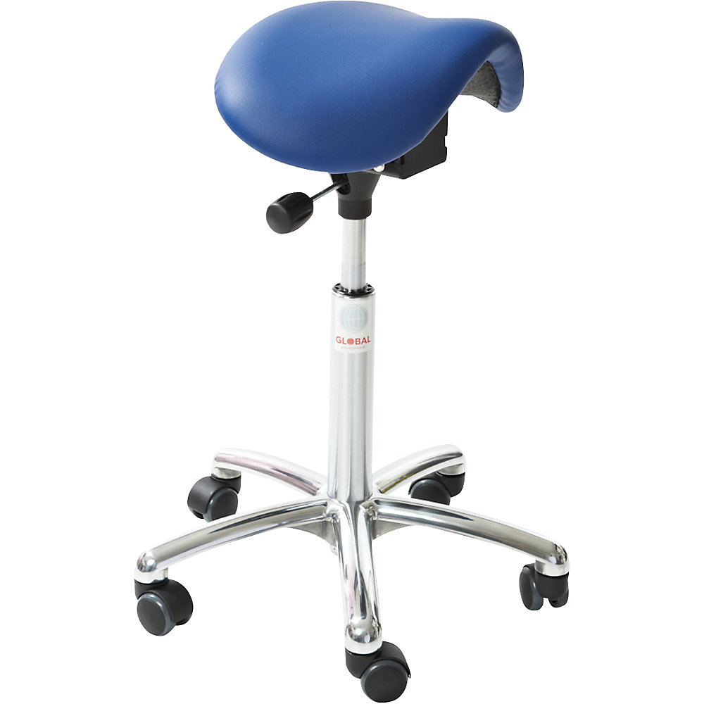 Tabouret avec assise selle