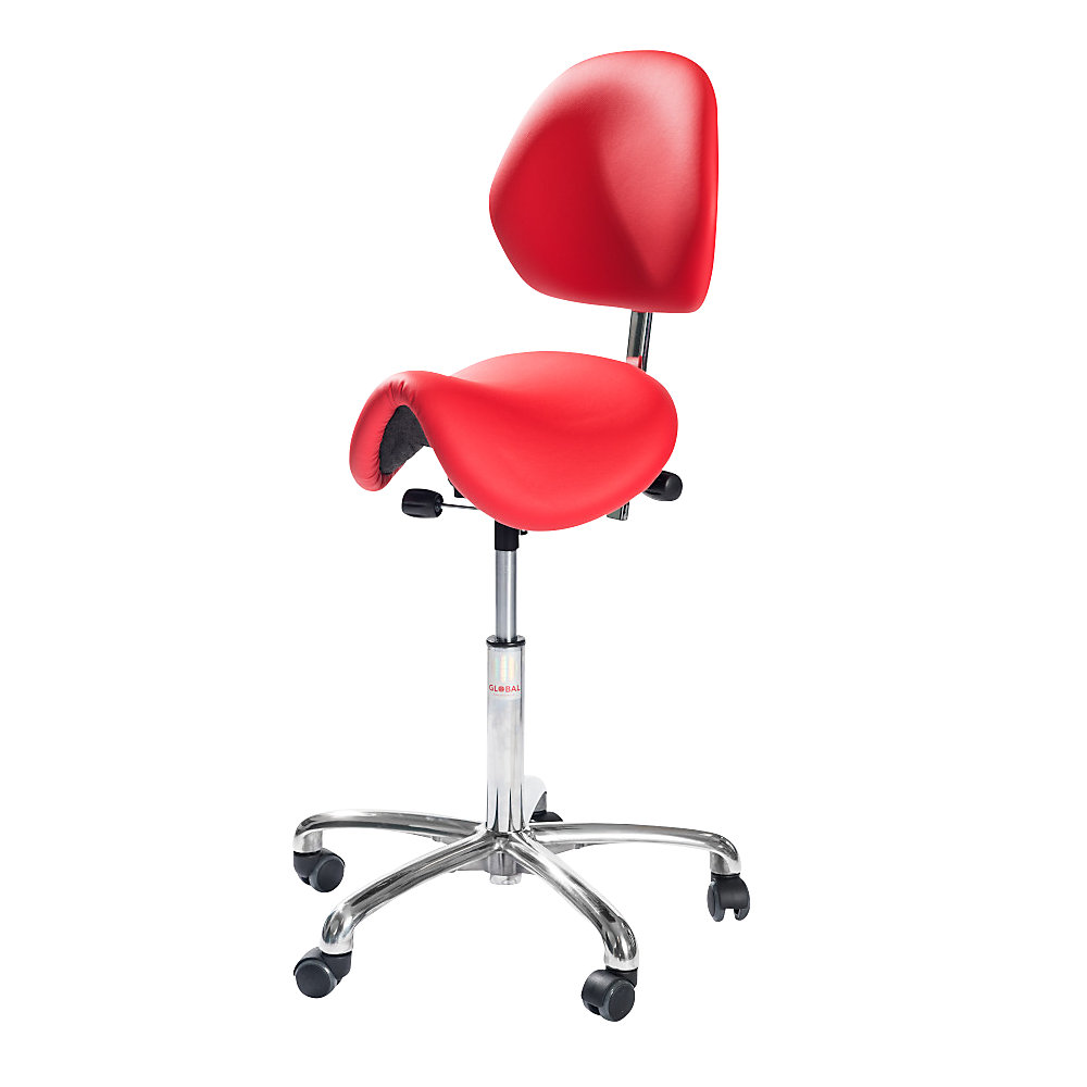 Tabouret avec assise selle