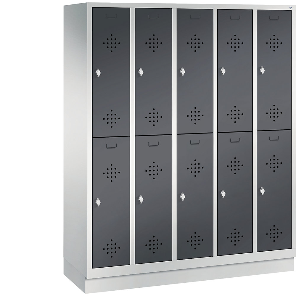 Penderie sur socle CLASSIC à deux étages