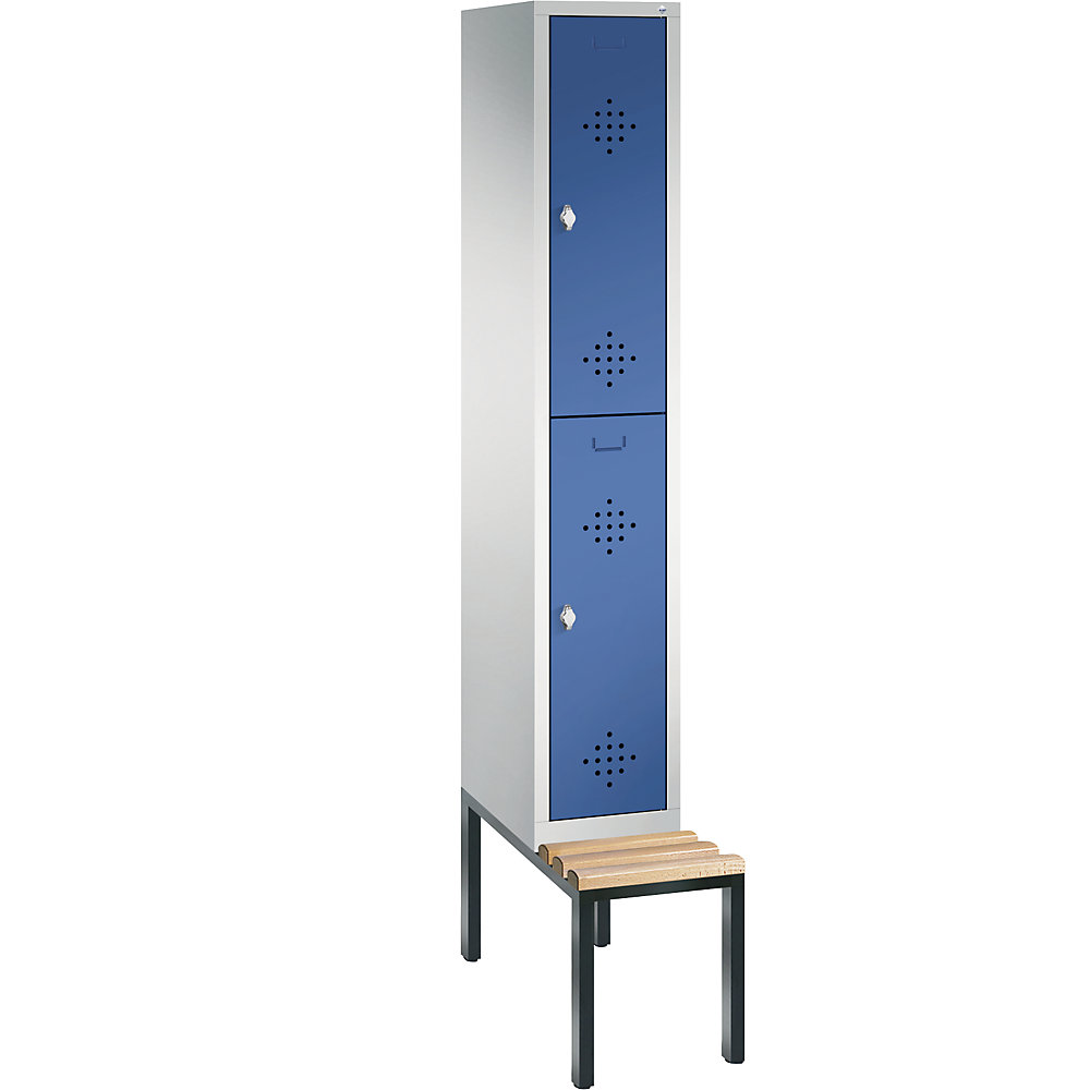 Penderie CLASSIC avec banc inférieur, à deux étages