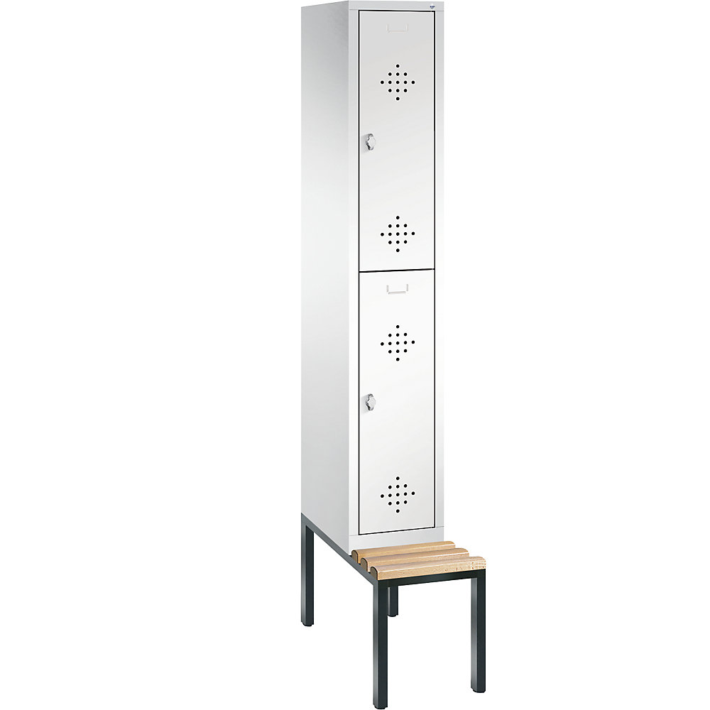 Penderie CLASSIC avec banc inférieur, à deux étages