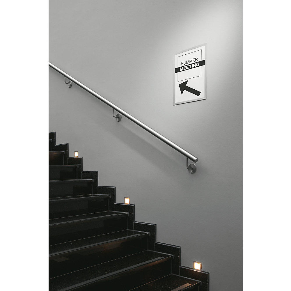DURAFRAME® WALLPAPER Info-Rahmen, für sensible Oberflächen z.B. Tapeten, für Format DIN A3, silber, VE à 3 Stk DURABLE 2