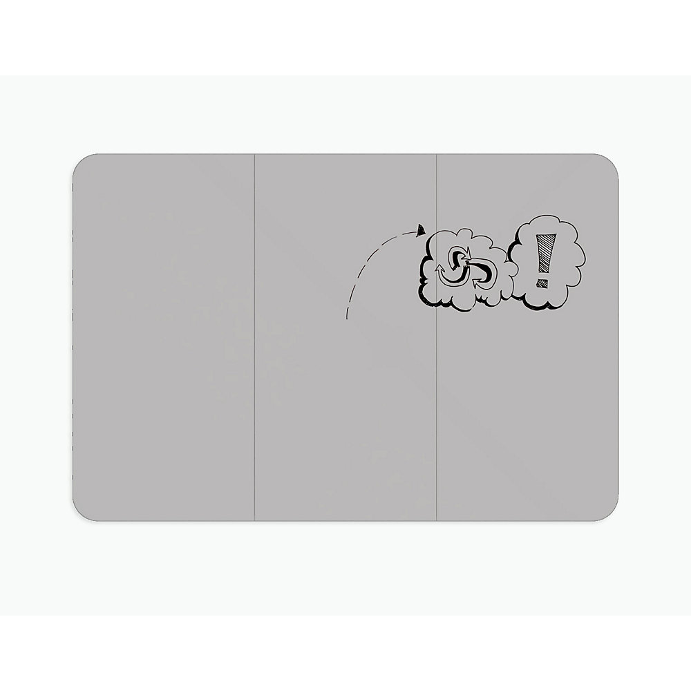 Chameleon Lavagna bianca elegante XXL VisuWall, alt. x largh. 1980 x 2940 mm, grigio