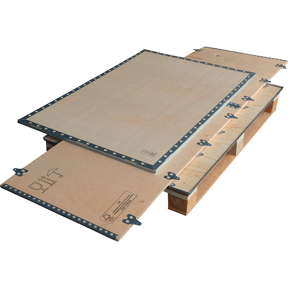 Holzfaltkiste Standard, mit Kufen, Außen-LxBxH 400 x 300 x 320 mm, ab 5 Stk ratioform 2