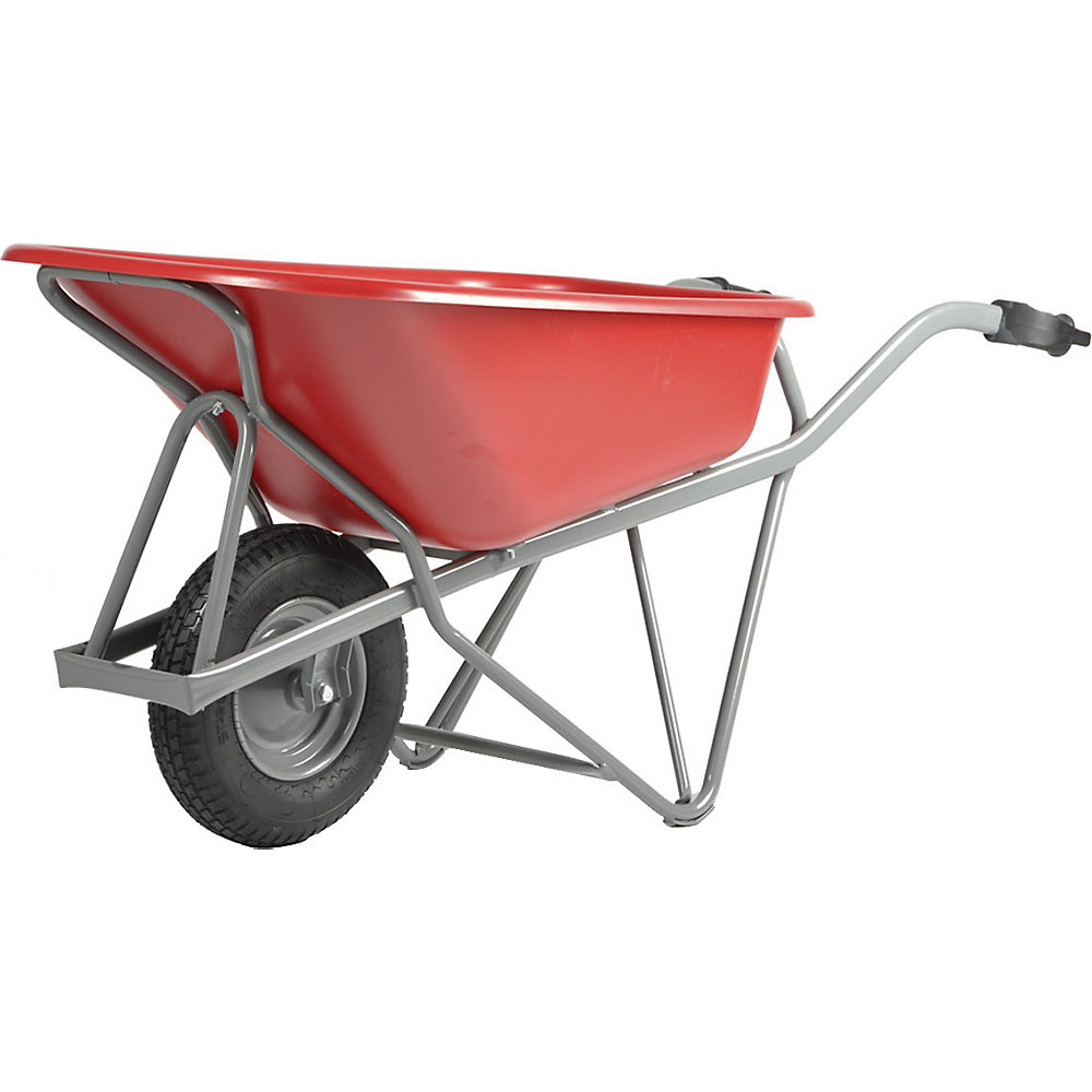 Photos - Wheelbarrow / Trolley Matador made of steel, 90 l, made of steel, 90 l, HDPE tray, red, 4-ply pn 