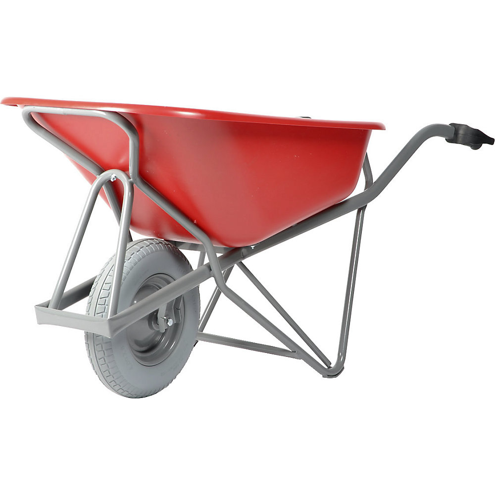 Photos - Wheelbarrow / Trolley Matador made of steel, 90 l, made of steel, 90 l, HDPE tray, red 