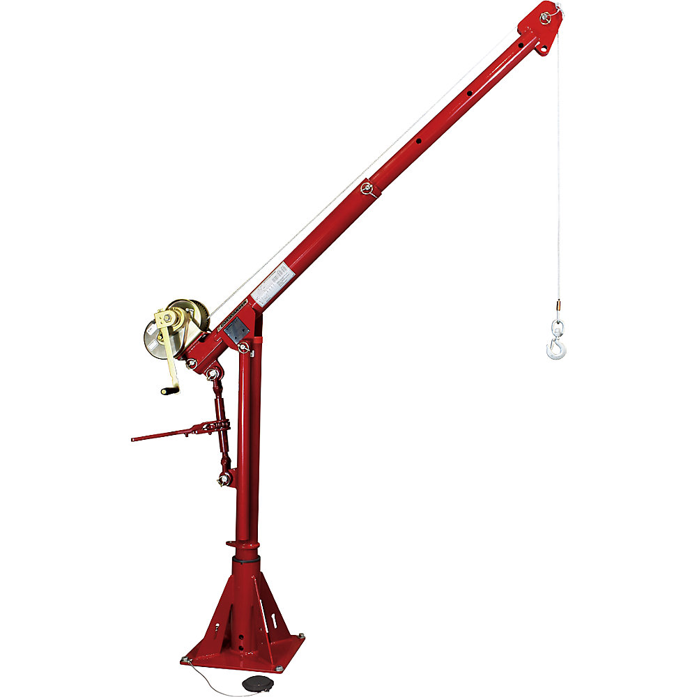 Thern COMMANDER 1000 5PTC10 slewing crane, powder coated, manual wire rope winch with worm gears, powder coated