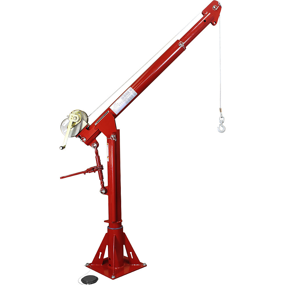 Thern COMMANDER 2000 5PTC20 slewing crane, powder coated, manual wire rope winch with worm gears, powder coated