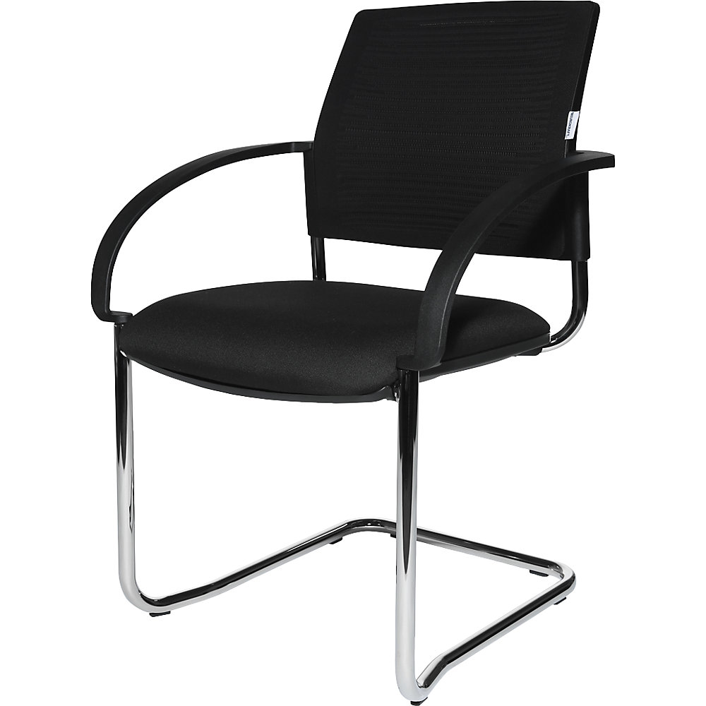 Eurokraft Pro Cantilever Chair Black 2