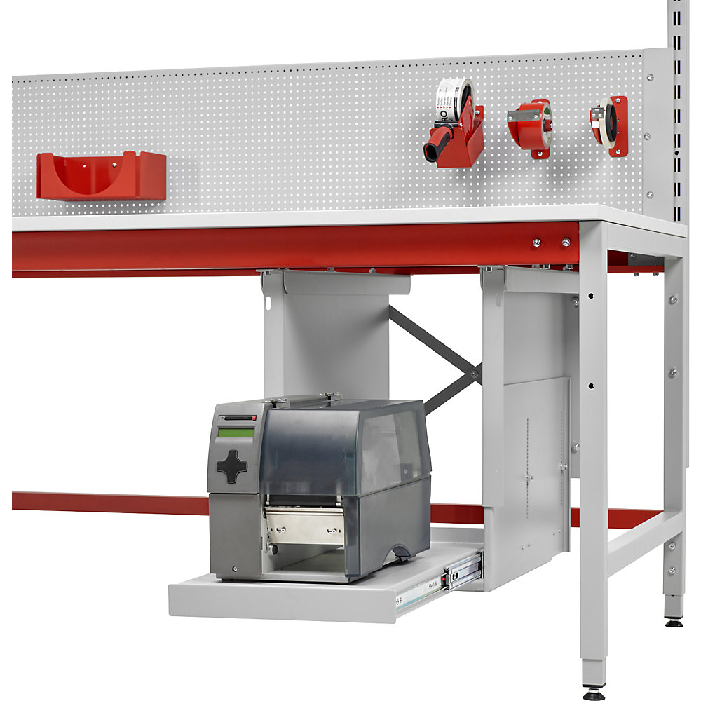kaiserkraft Auszugslade, zur Untertischmontage, für Labelprinter, Innen-HxBxT 450 - 600 x 334 x 600 mm 2
