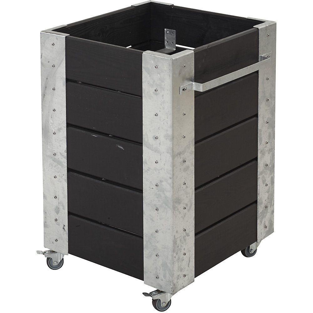 Bac à plantes sur roulettes