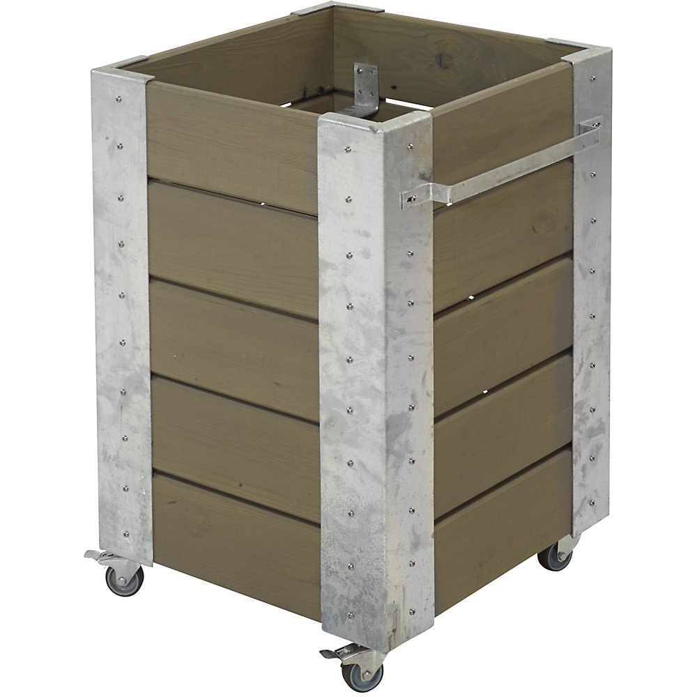 Bac à plantes sur roulettes