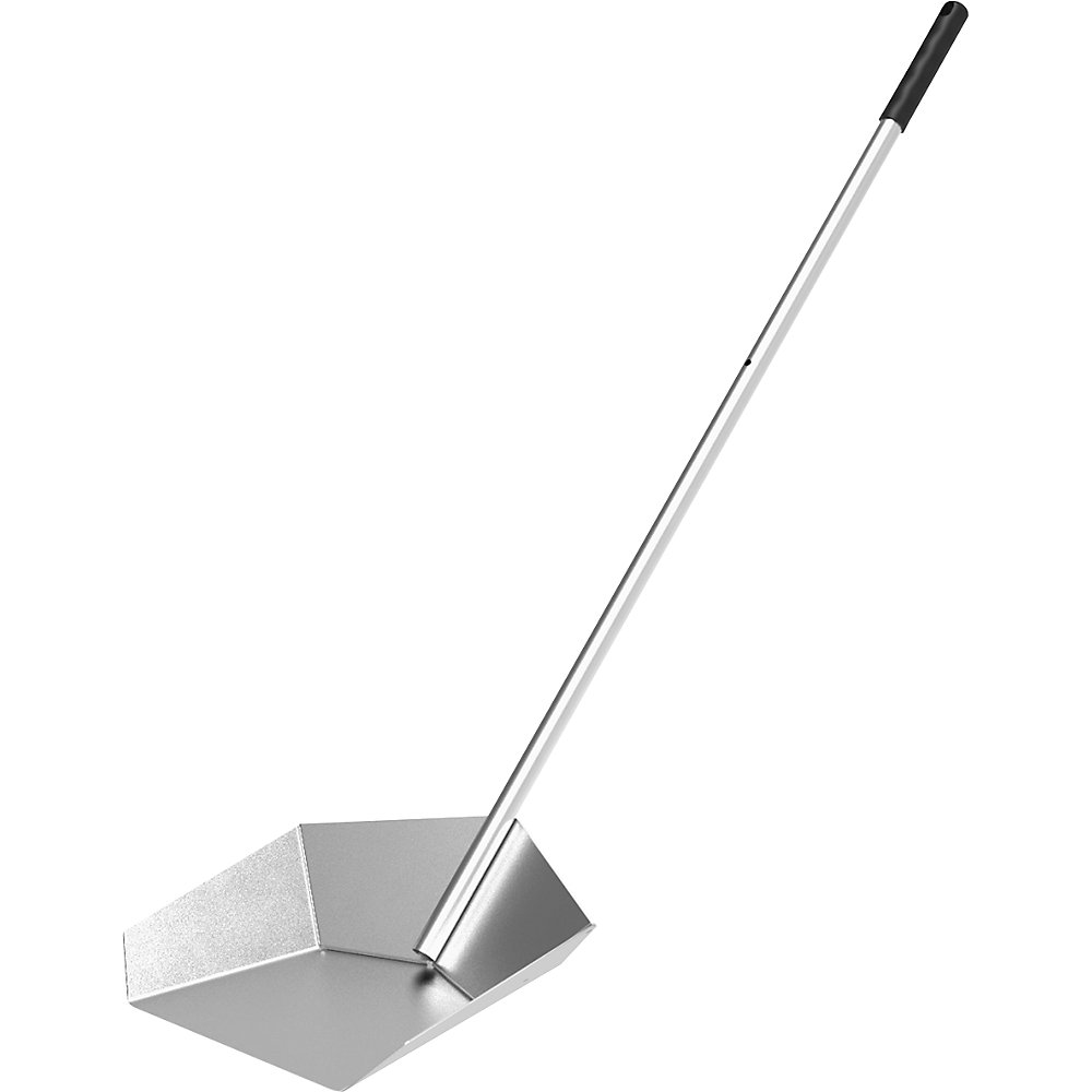 FLORA DUSTY SHOVEL hand shovel, with a long broomstick, pack of 2, aluminium