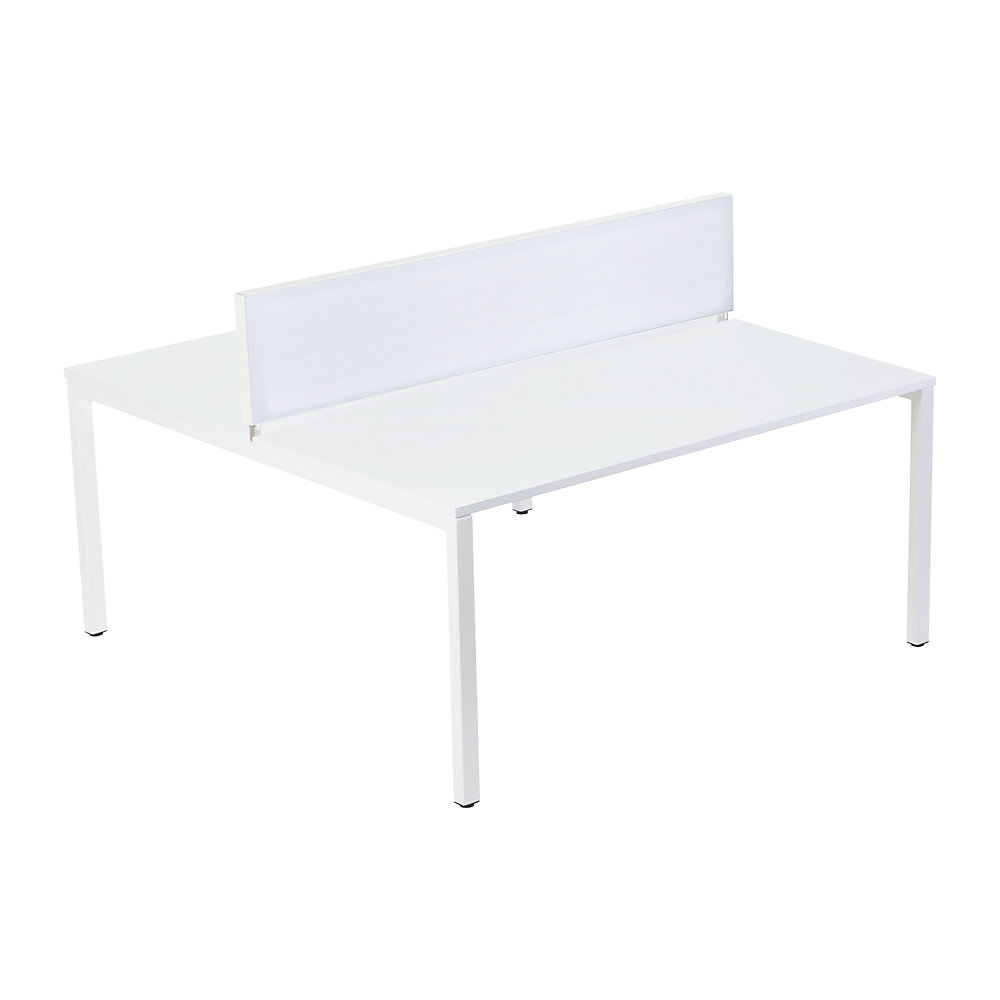 EasyDesk 2er-Teamschreibtisch Weiß 140x126 cm 2