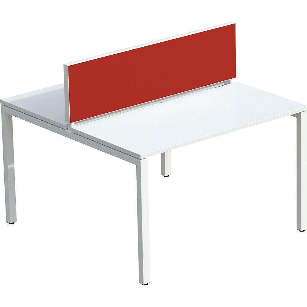 EasyDesk Table Partition Red 1200x330 mm 2