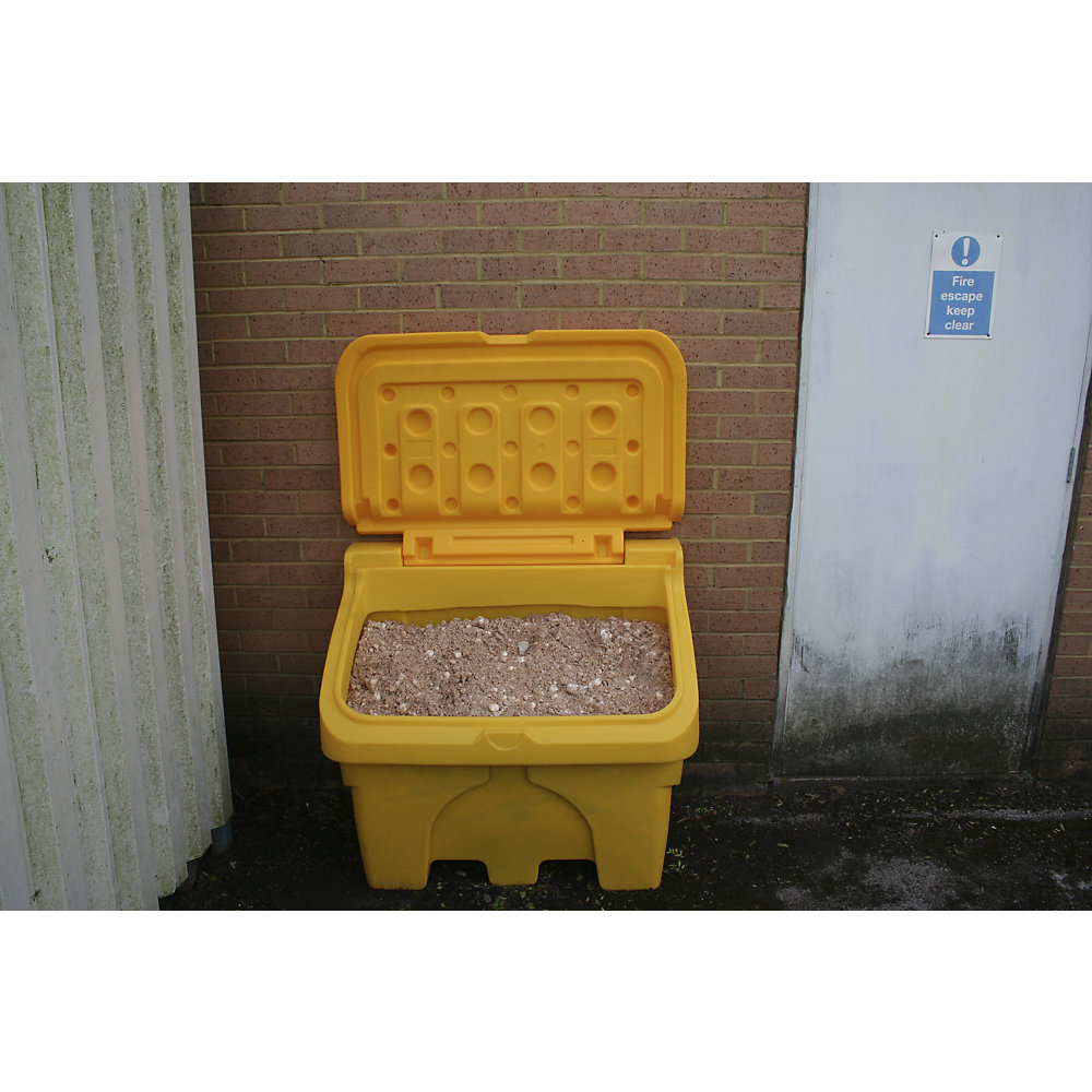 Streugutbehälter, Inhalt 200 l, gelb, ab 3 Stk eurokraft basic 2