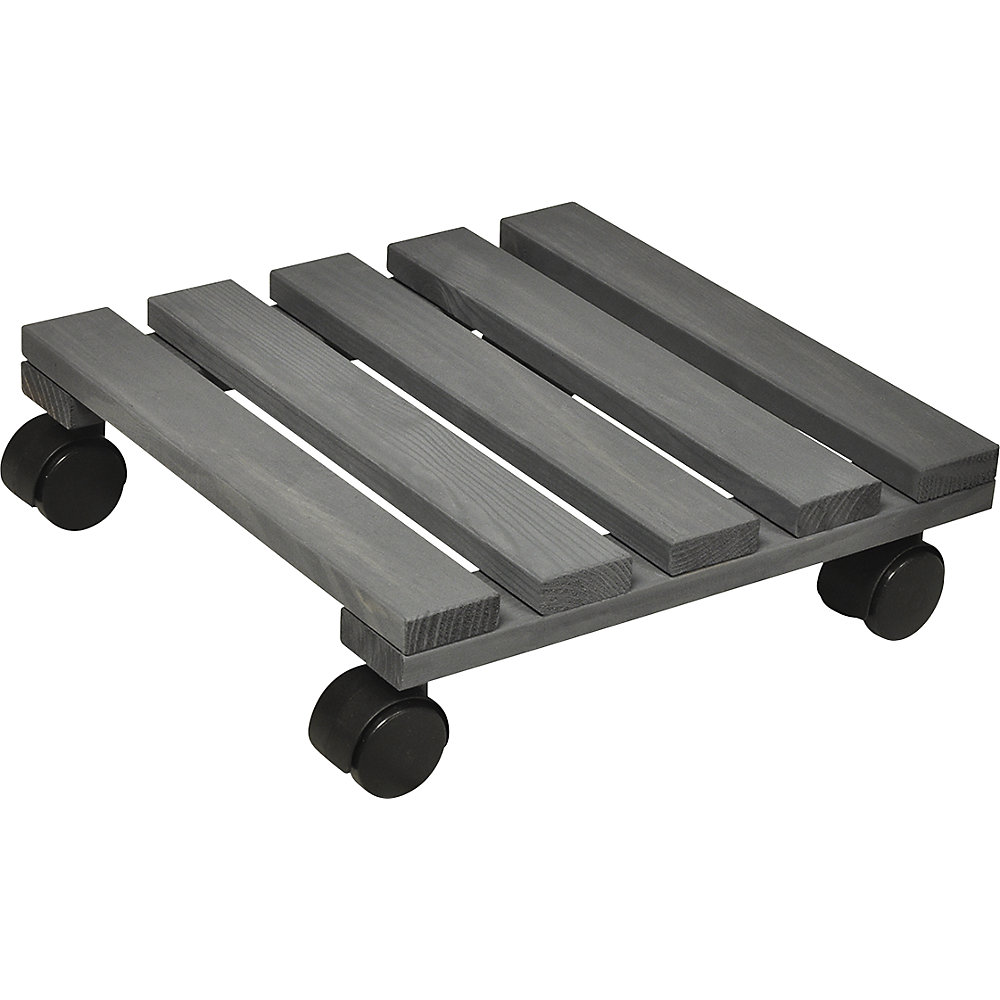 Plateau roulant pour plante en bois de pin massif