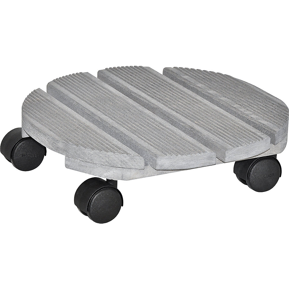 Plateau roulant pour plante en bois de hêtre massif