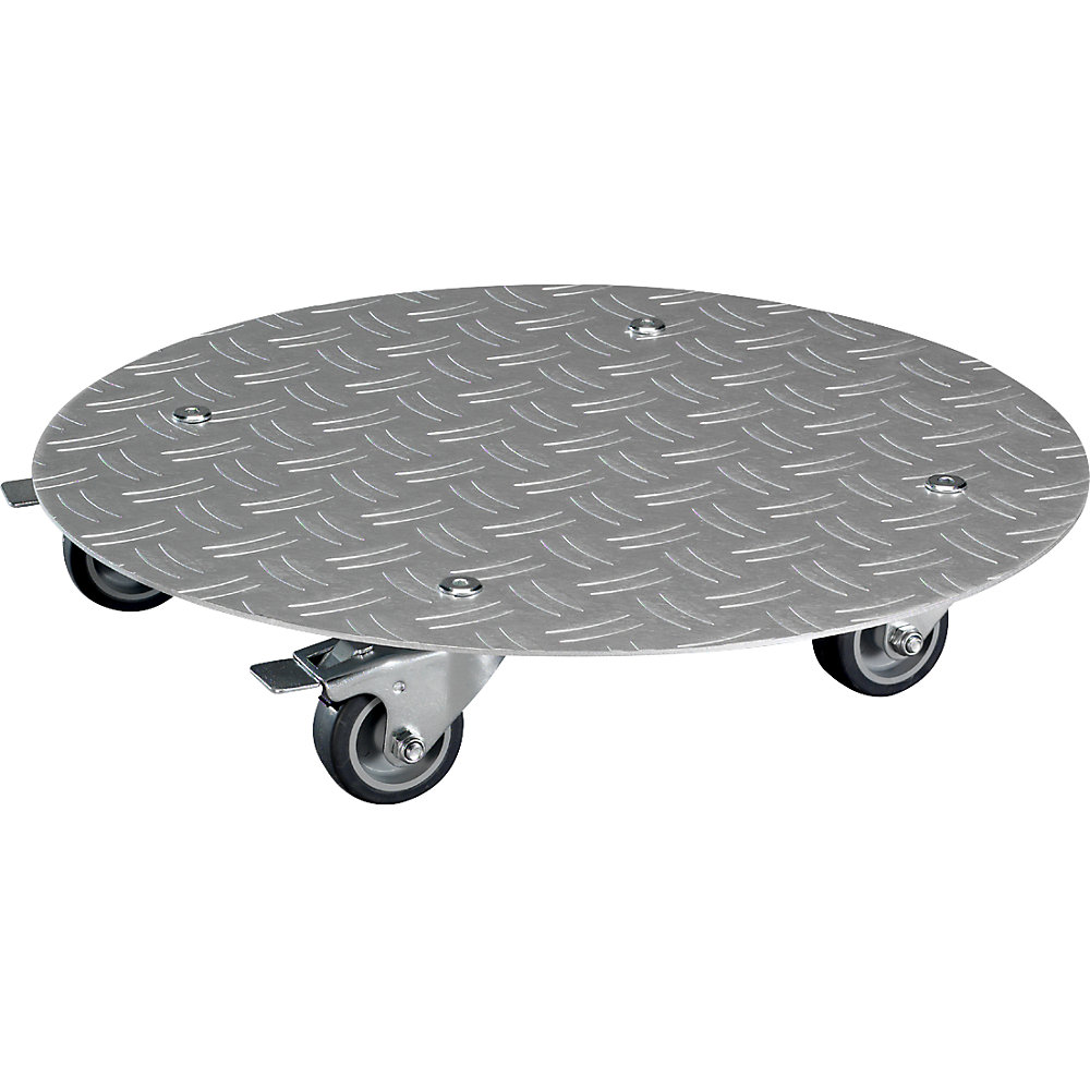 Plateau roulant pour plante en aluminium