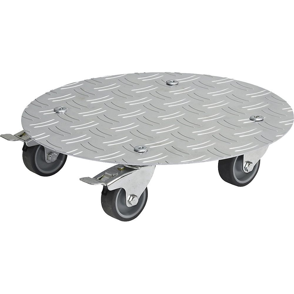 Plateau roulant pour plante en aluminium