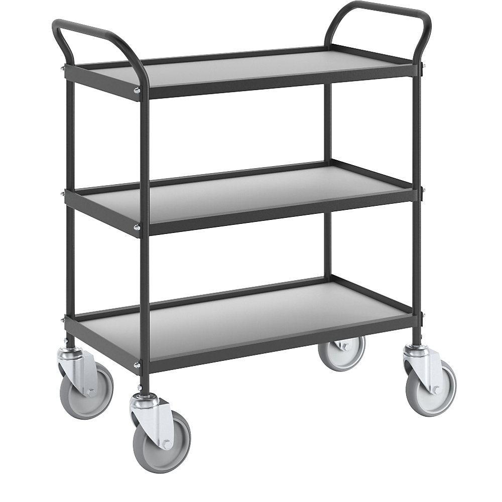 Carrito de servicio, L x A x H 780 x 380 x 880 mm, 3 pisos, a partir de 2 unid.