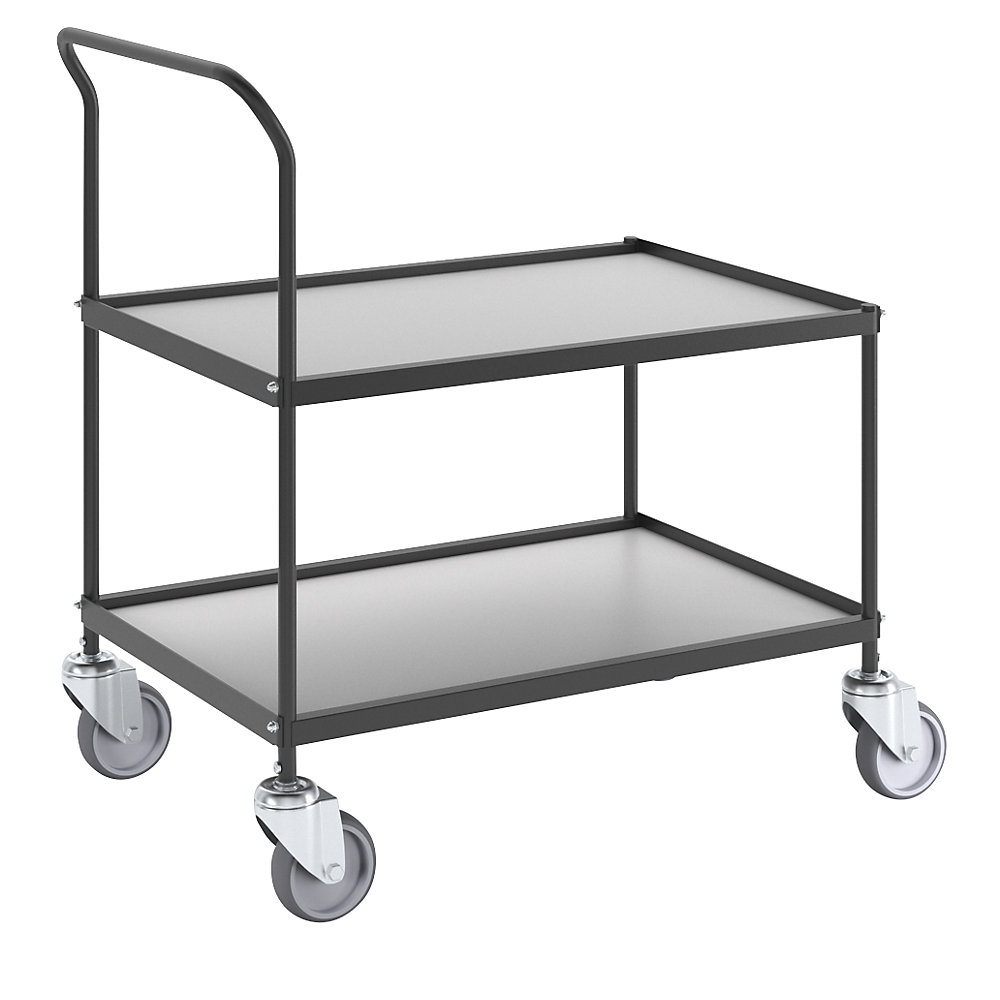 Carrito de servicio y recogida, 2 pisos, L x A x H 830 x 545 x 920 mm, a partir de 2 unid.