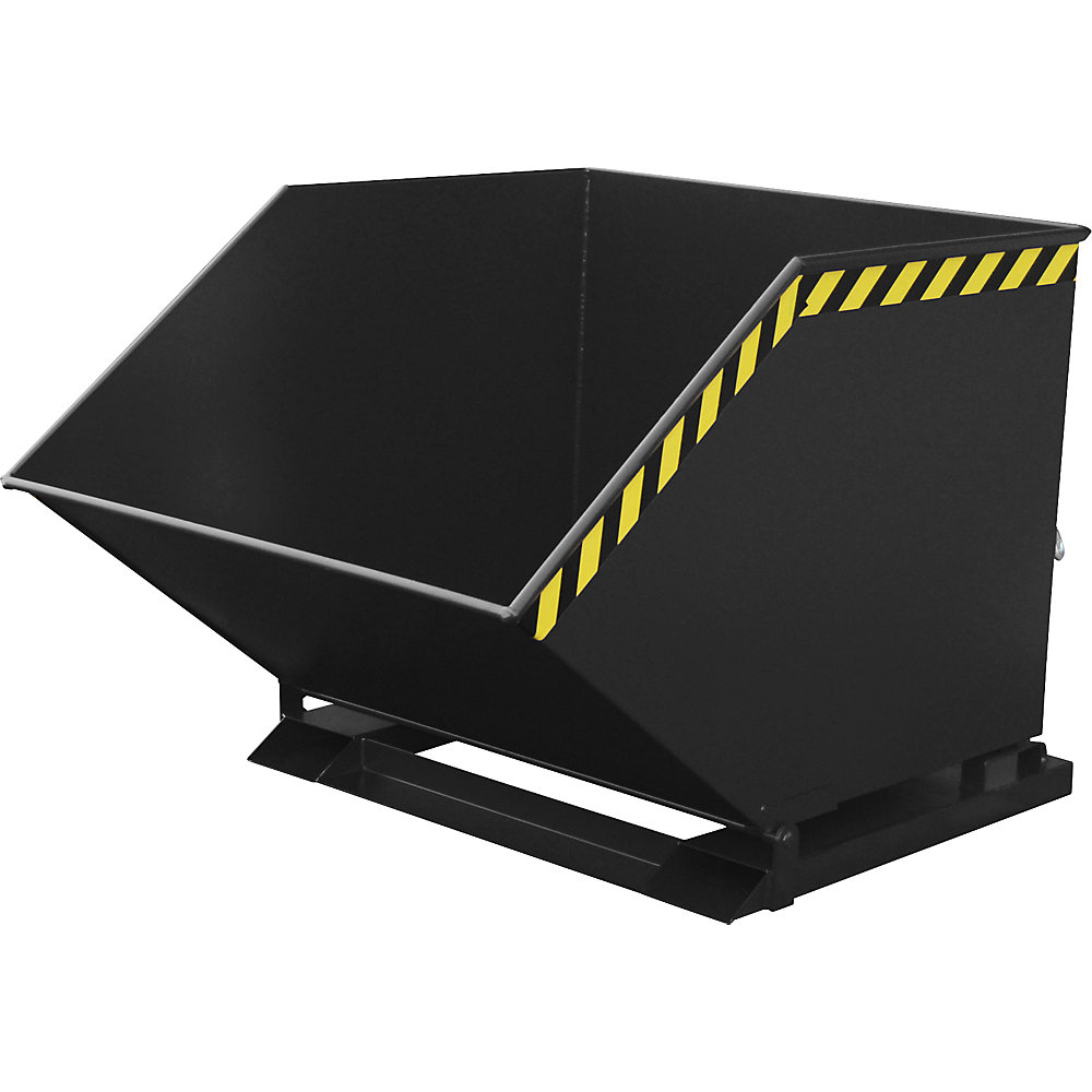 Benne basculante à mécanisme rabattable