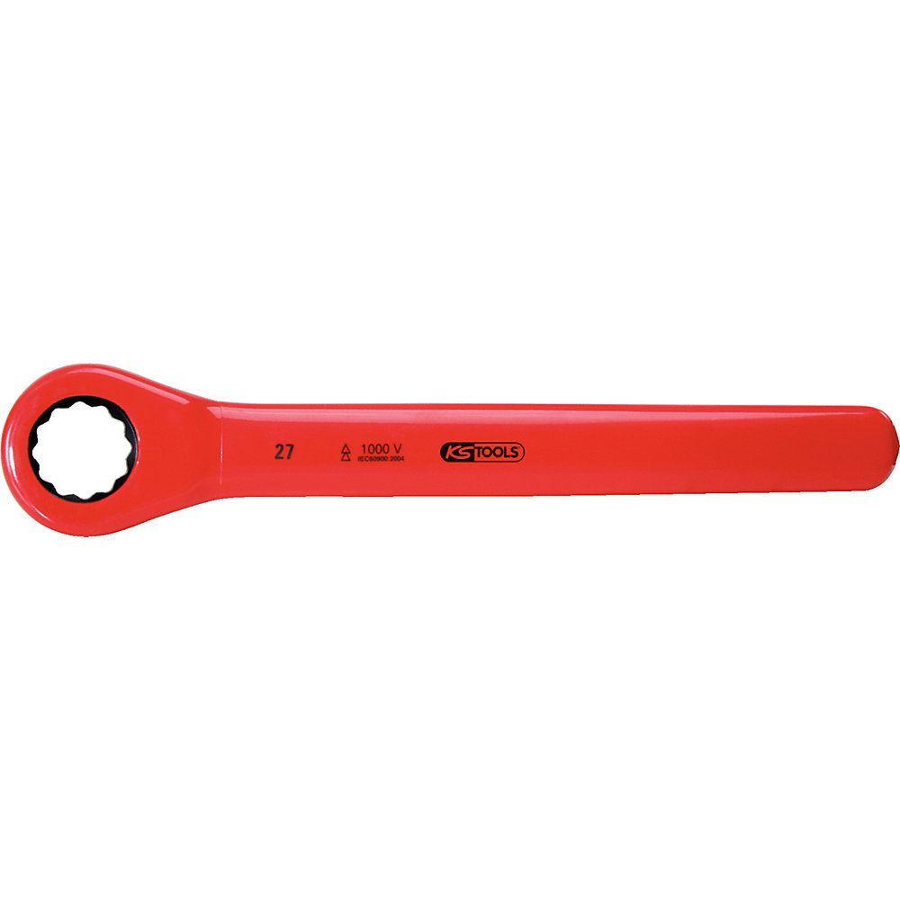 KS Tools Chiave ad anello a cricchetto, con isolamento di protezione, 7/16''