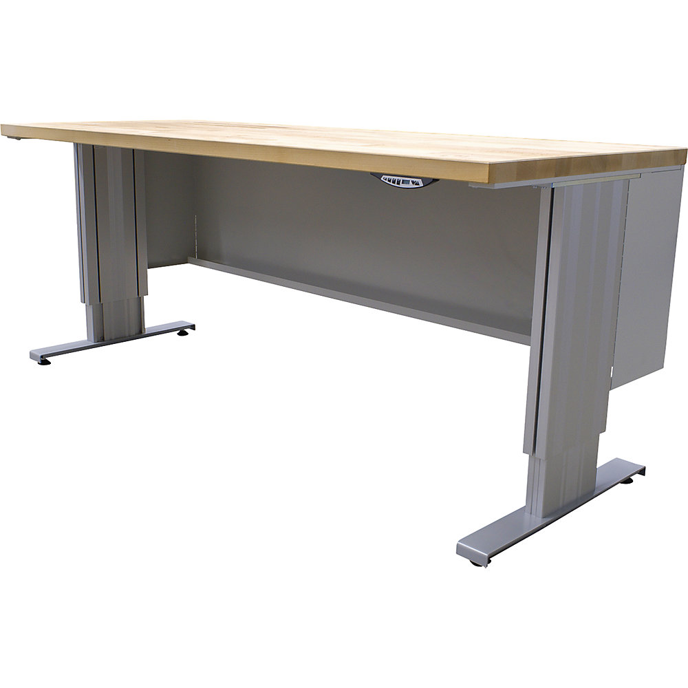 ANKE Electric Height-Adjustable Workbench Solid Beech 150x80cm 2