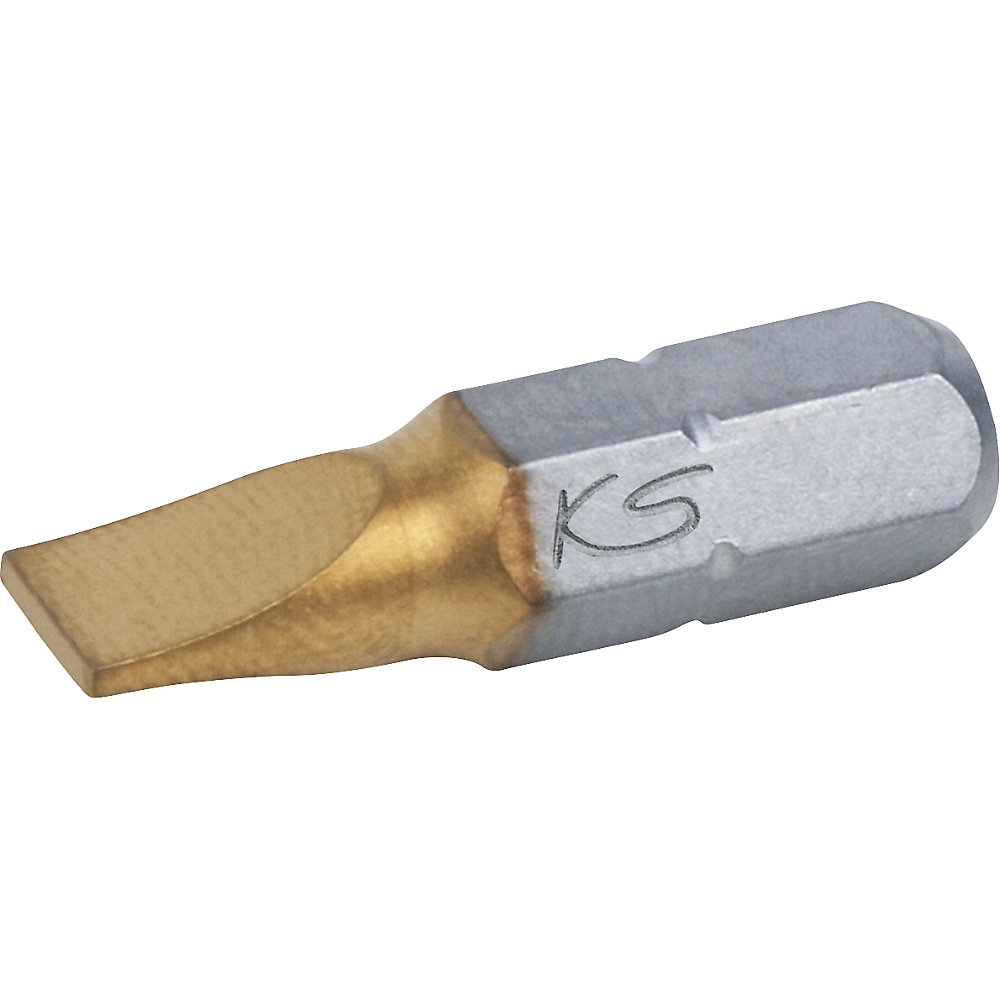 KS Tools Inserto TiN da 1/4'', intaglio, conf. da 5 pz., 6,5 mm