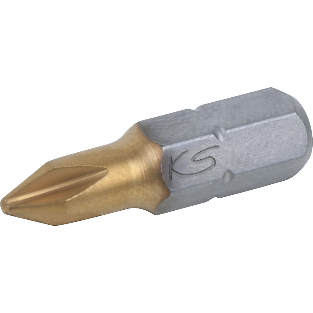 KS Tools Inserto TiN da 1/4'', lunghezza 50 mm, conf. da 5 pz., PH1