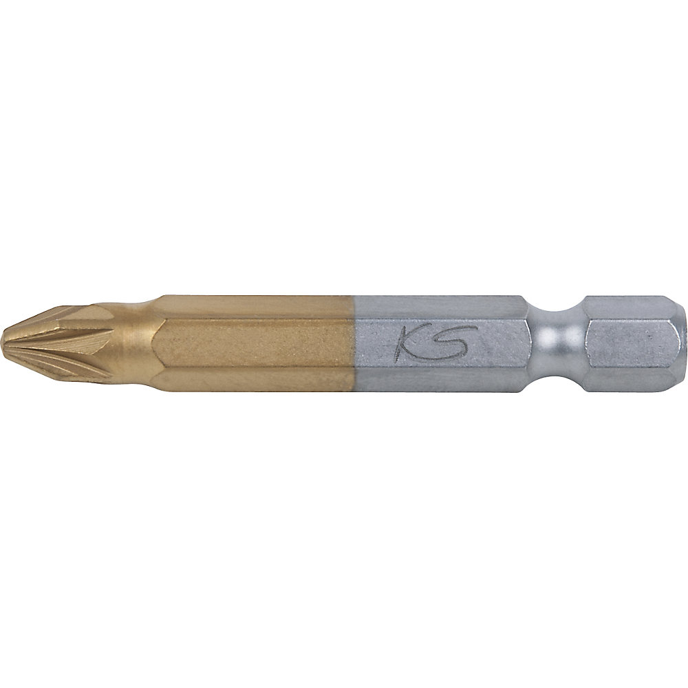 KS Tools Inserto TiN da 1/4'', PZ, lunghezza 50 mm, conf. da 5 pz., PZ2