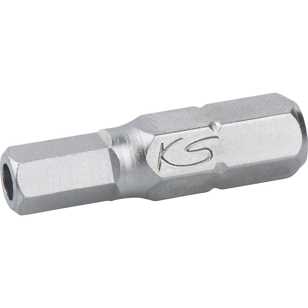 KS Tools Inserto a esagono cavo da 1/4'' con foro frontale, misura in pollici, conf. da 5 pz., 1/4''